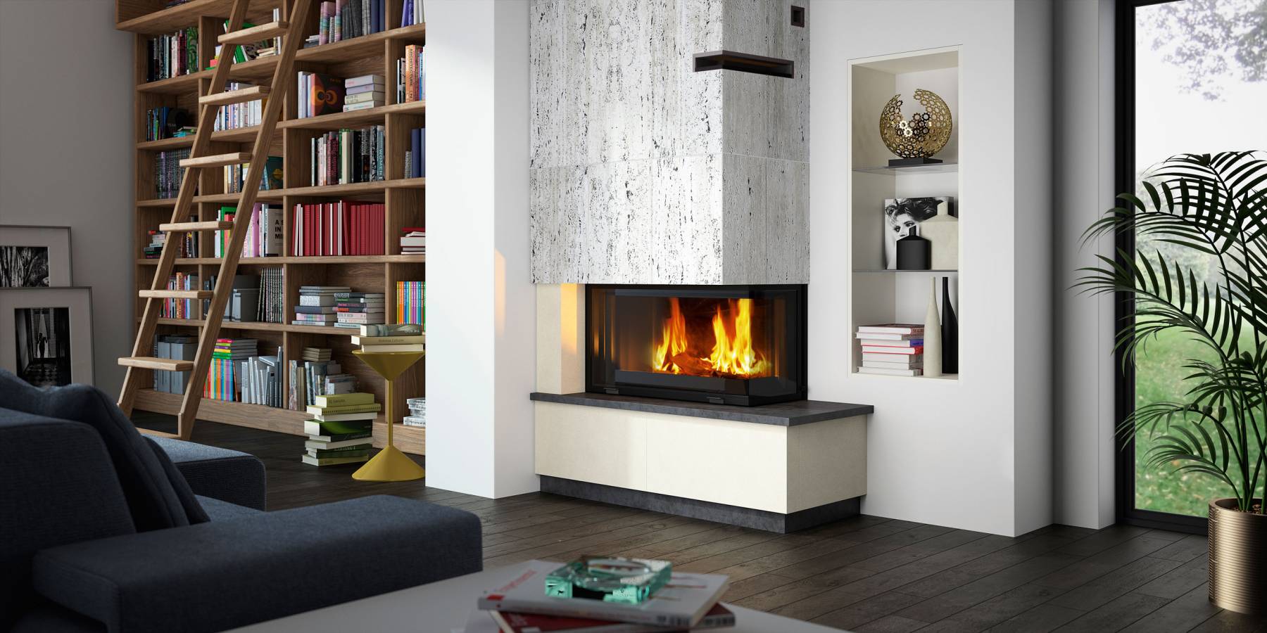 Contemporary Wood Fireplaces Modern Wood Heating And Fires