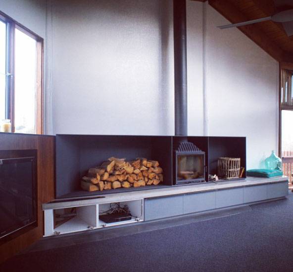 Warwick Mihaly Farmer House - Living Room, Grand Designs