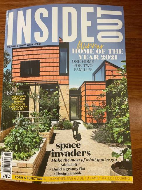 Inside Out magazine – Winner Home of the Year Awards 2021  Best Home Renovation